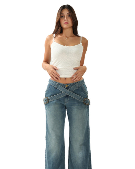 CAGED JEANS